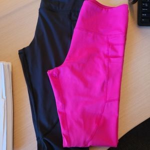 Zyia light n tight black and pink pair